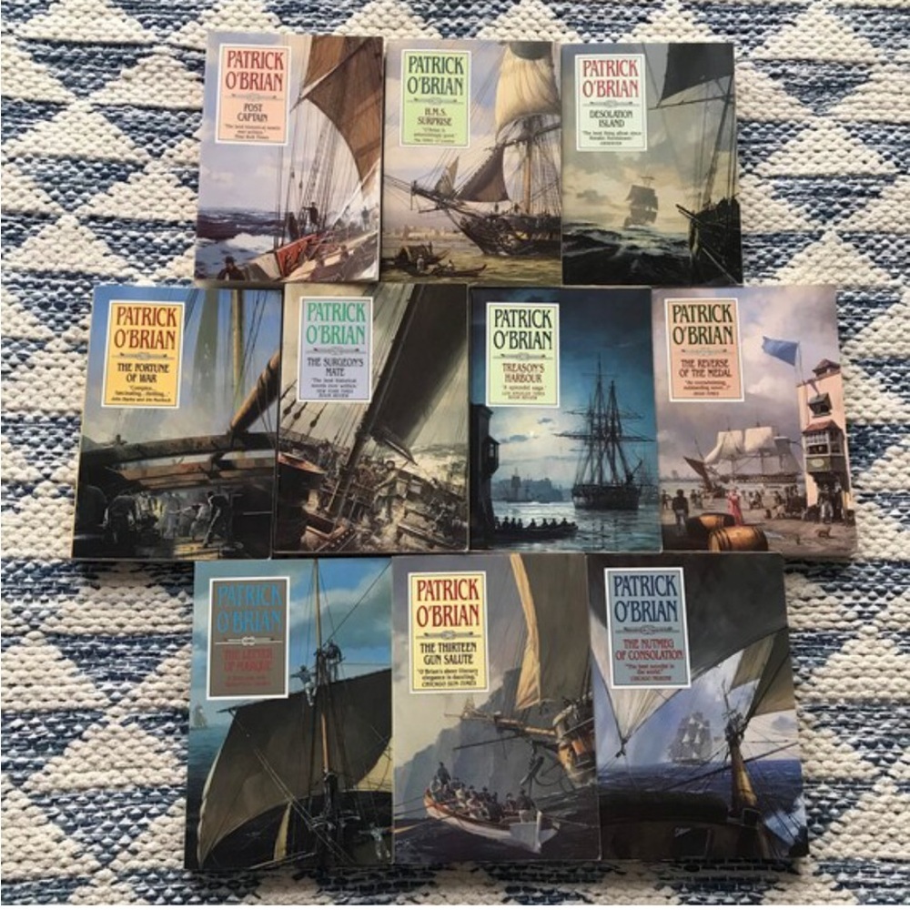 Vintage Patrick O’Brian Book Collection Norton H. M. S. Surprise Desolation Isla